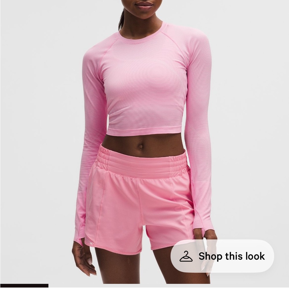 lululemon athletica Pink Long Sleeve Tee